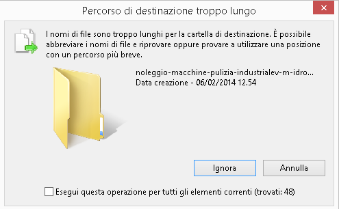 percorso di Destinazione Troppo Lungo