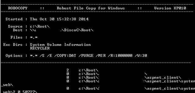 robocopy